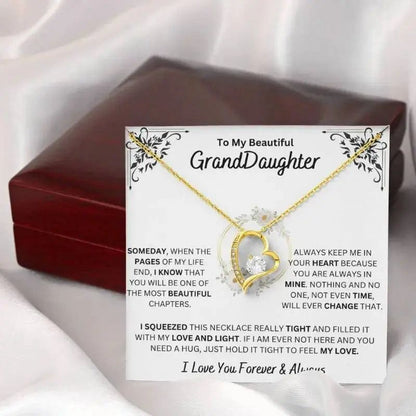 Always Keep Me In Your Heart - Granddaughter Necklace from Grandpa
