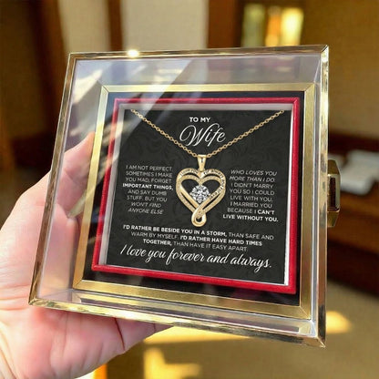 To My Wife - Love You Forever & Always Necklace