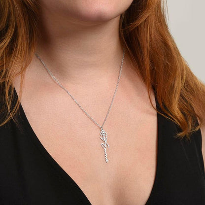To My Bonus Daughter | We Are Family | Birth Flower Name Necklace