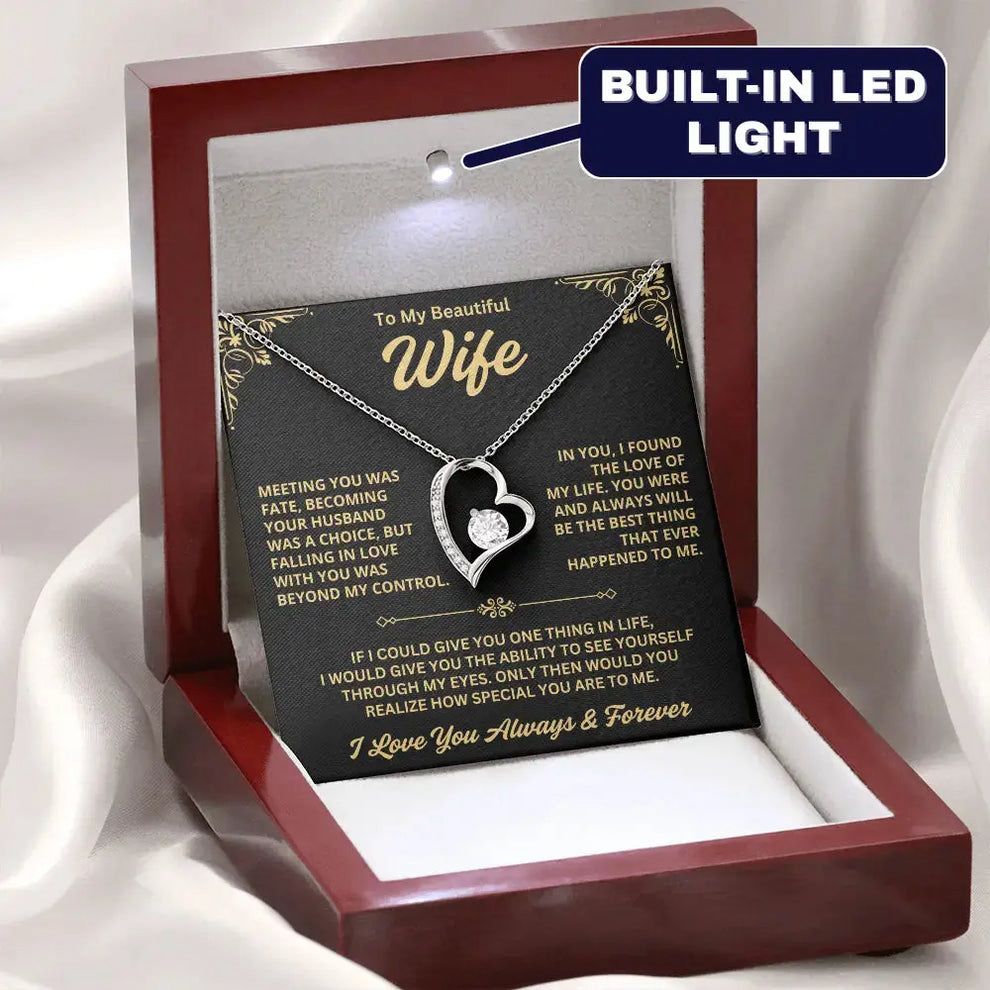 To My Wife – Forever Love Heart Necklace