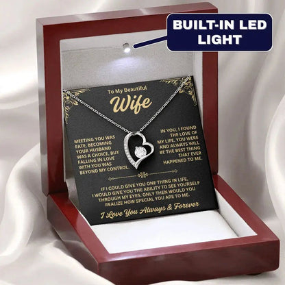 To My Wife – Forever Love Heart Necklace